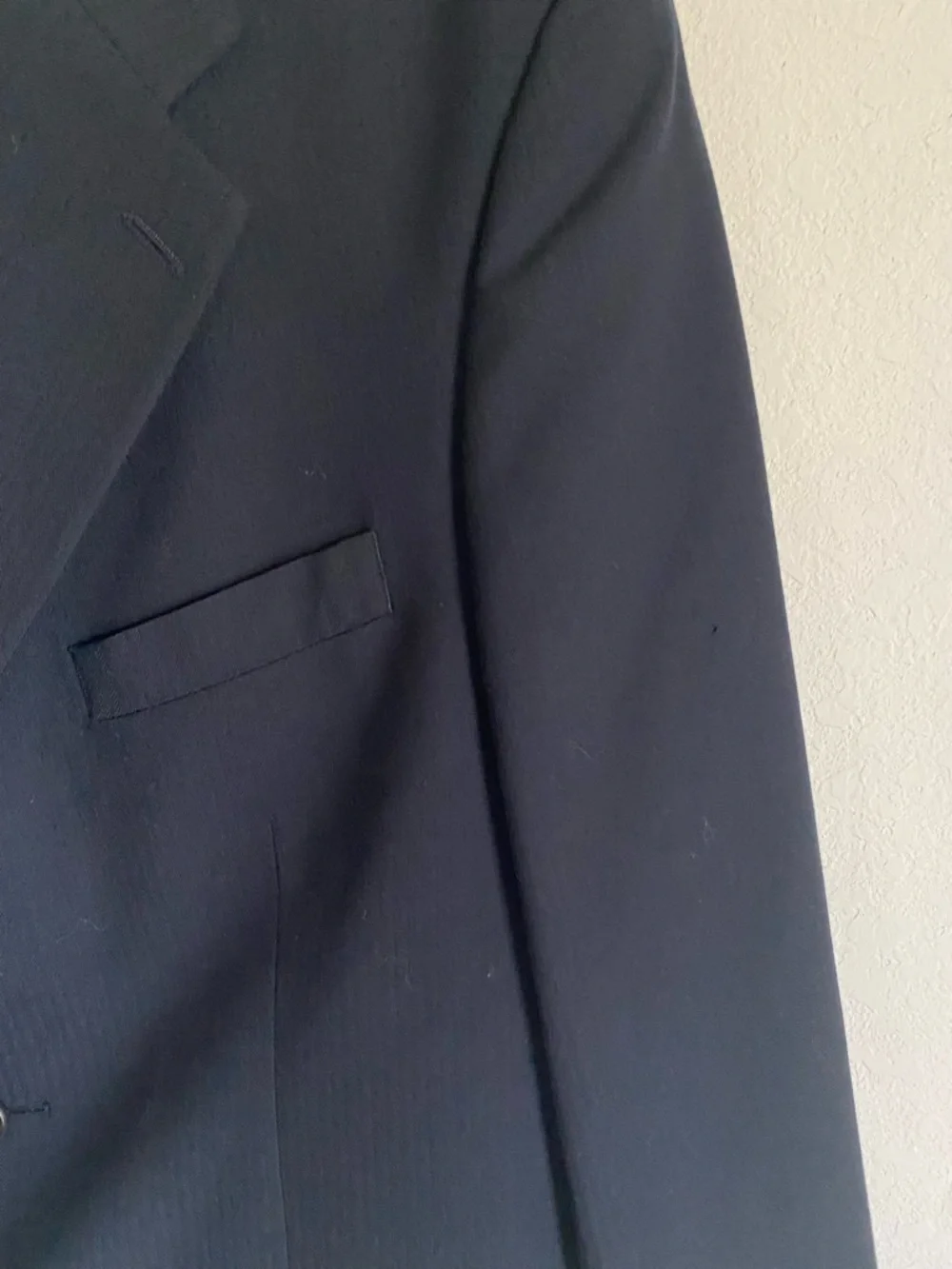 Ralph Ralph Lauren Pure New Wool Classic Navy Single Breasted Office Blazer 40R - Picture 13 of 16